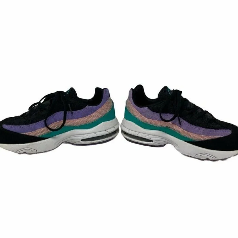 Nike Air Max 95 Sneakers Black Purple Girls 2 - Picture 4 of 10